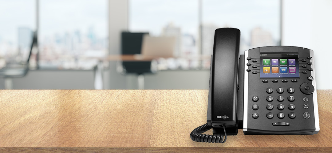 Office with Polycom Phone 1080x500